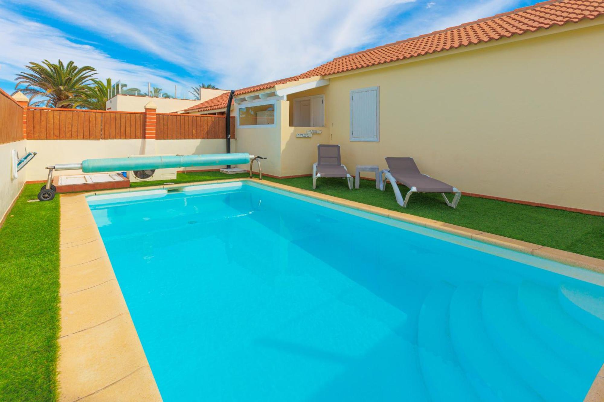 Private Villa With Heated Pool & Terrace See View Corralejo Bagian luar foto